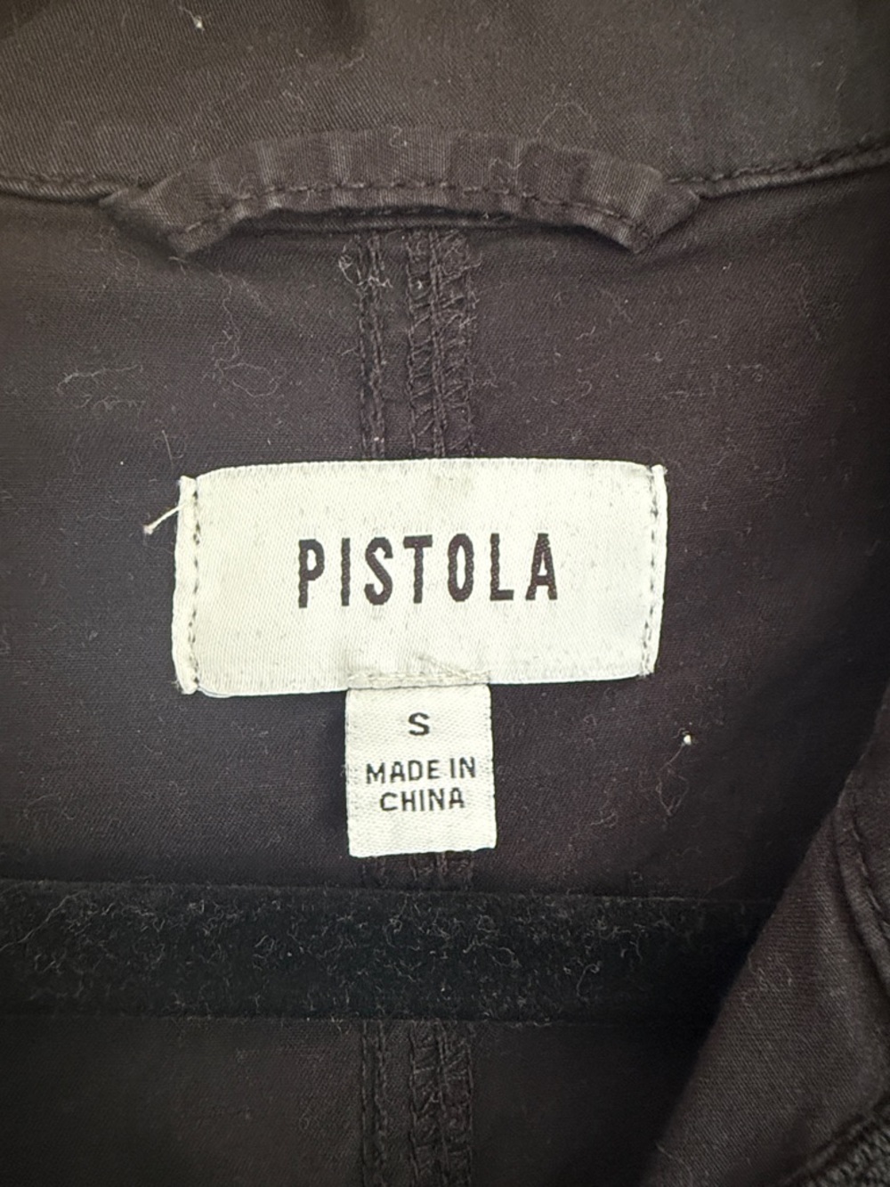 pistola Black Short-Sleeve Utility Romper Jacket - Picture 2 of 3